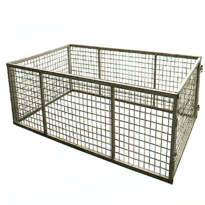 6ft x 4ft x 2ft (1860 x 1260 x 600mm) Outside Dim|Galvanised Cage