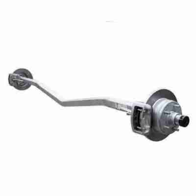 1900Kg Rated|Gullwing Axle GALVANISED|50mm Sq|DISC BRAKE|Parallel Ford Bearings