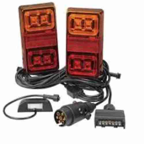 Rectangle Waterproof Tail Light kit| 10 Metres Cable| Plug in waterproof system