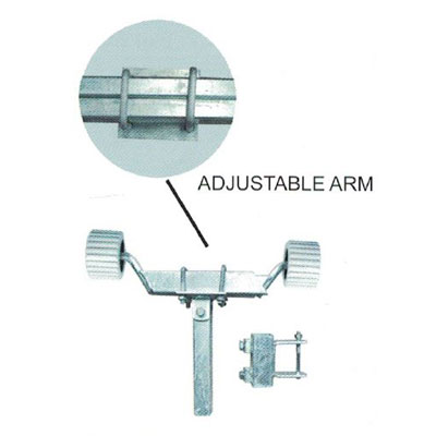 Single Wobble Roller Kit - Adjustable Arms - Pair