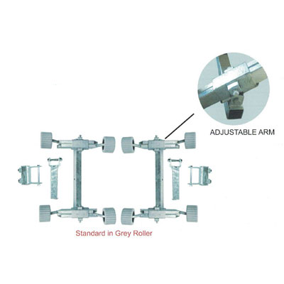 Dual Wobble Roller Kit - Adjustable Arms - Pair
