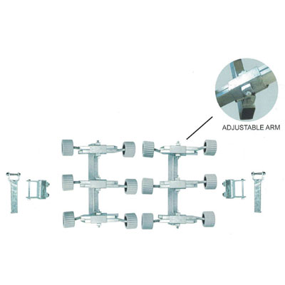 Triple Wobble Roller Kit - Adjustable Arms - Pair